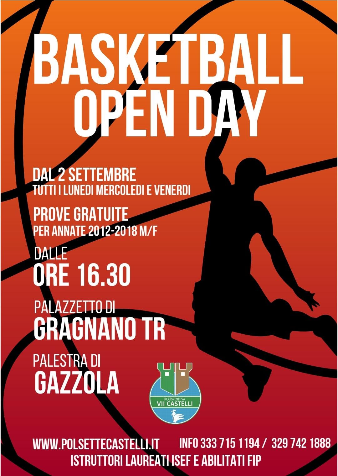 Basket open day Gragnano - Polisportiva VII Castelli